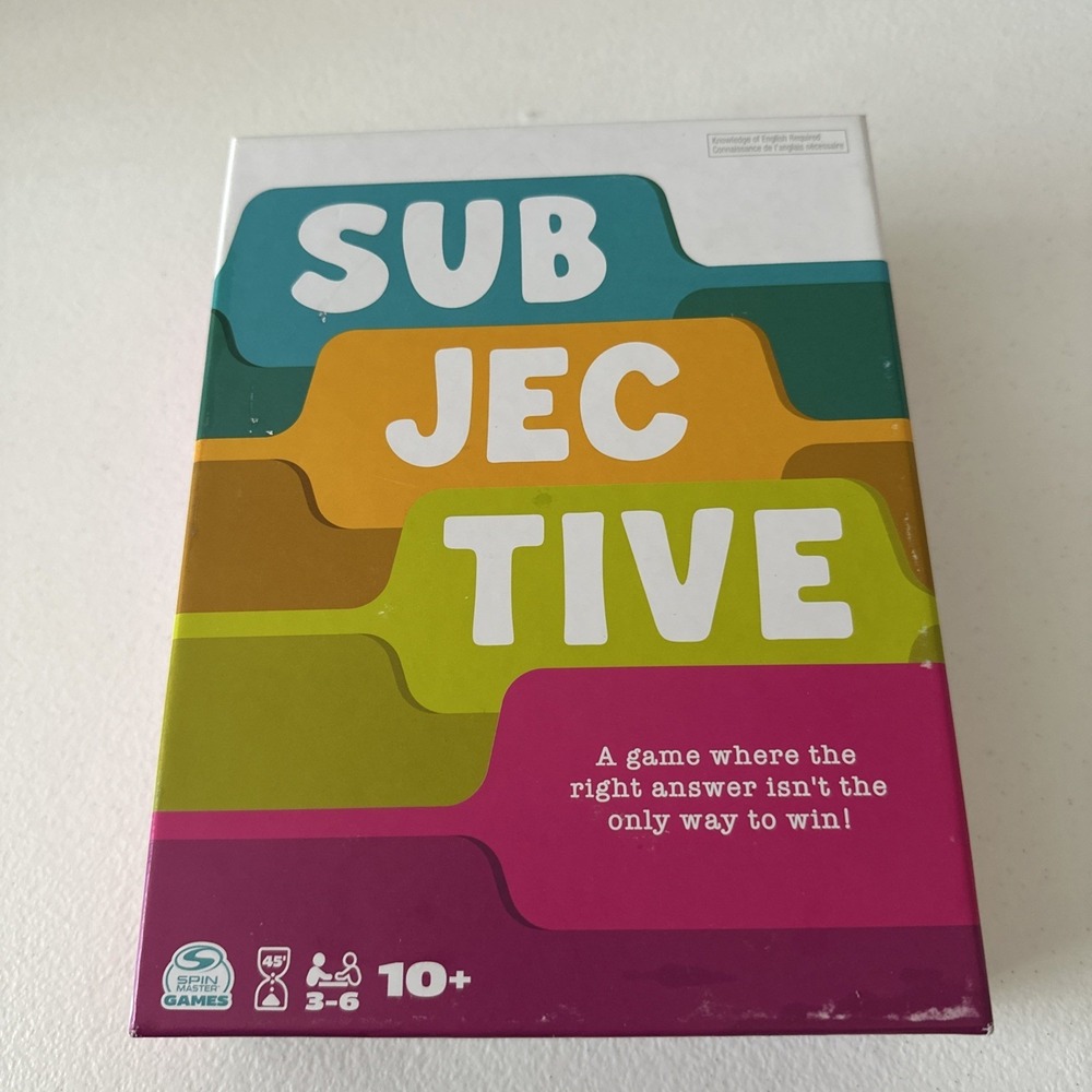 Subjective, a Personality Trivia Game for Fun Family Game Night Kids Games Win